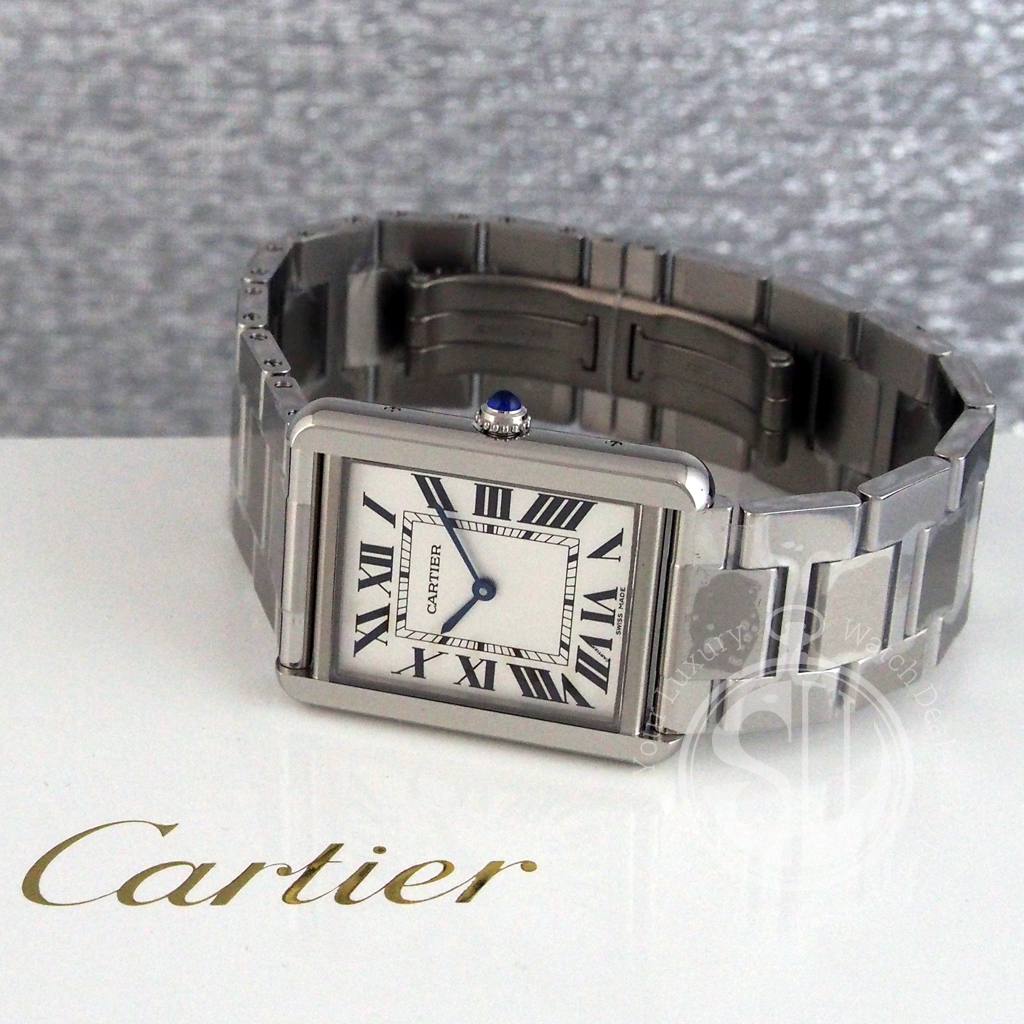 cartier silver tank watch price